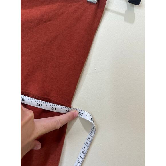 Beyond The Bump Sz M Beyond Yoga Leggings SpaceDye Orange Red Thread Loose - Picture 8 of 9